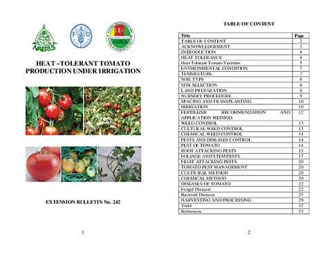 Heat-Tolerant Tomato Production